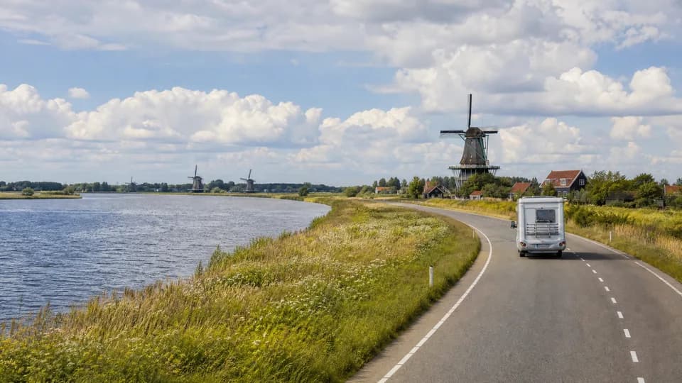RV rental pickup in Heerhugowaard, Netherlands