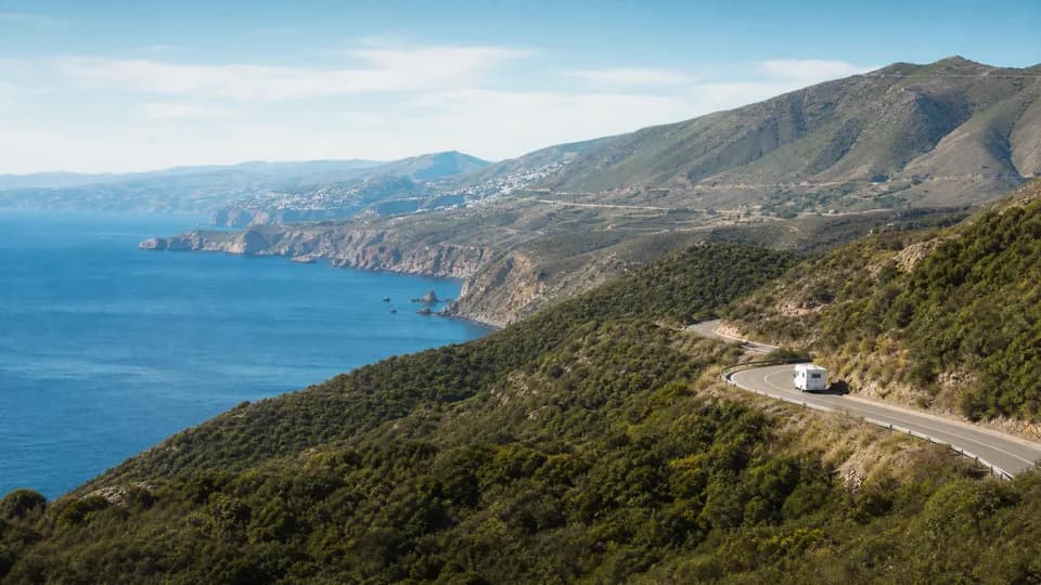 RV rental pickup in Malaga, Spain