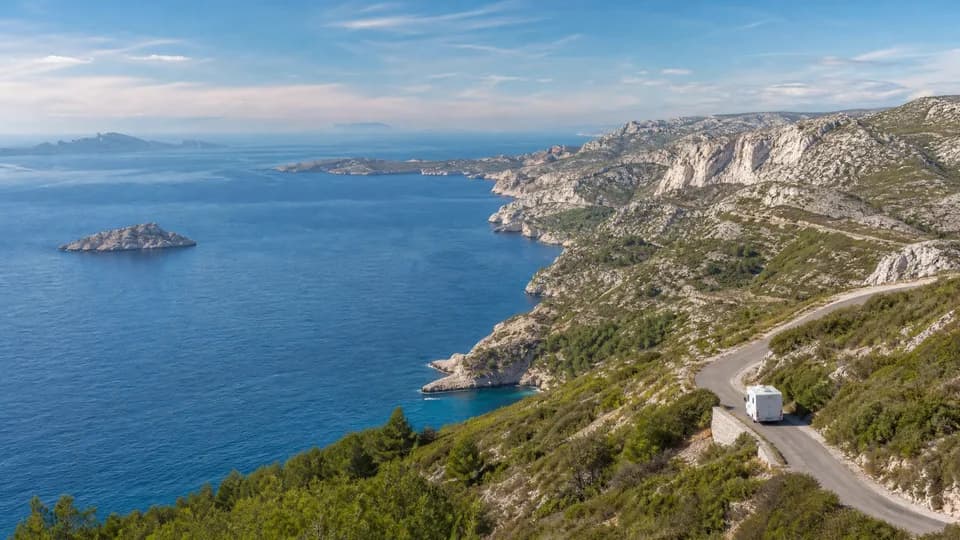 RV rental pickup in Marseille, France
