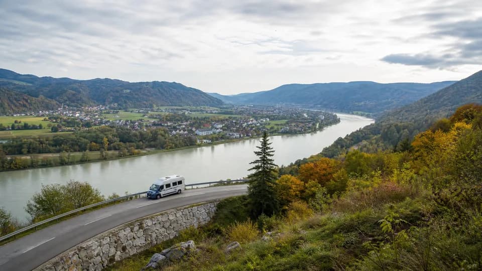 RV rental pickup in Passau, Germany