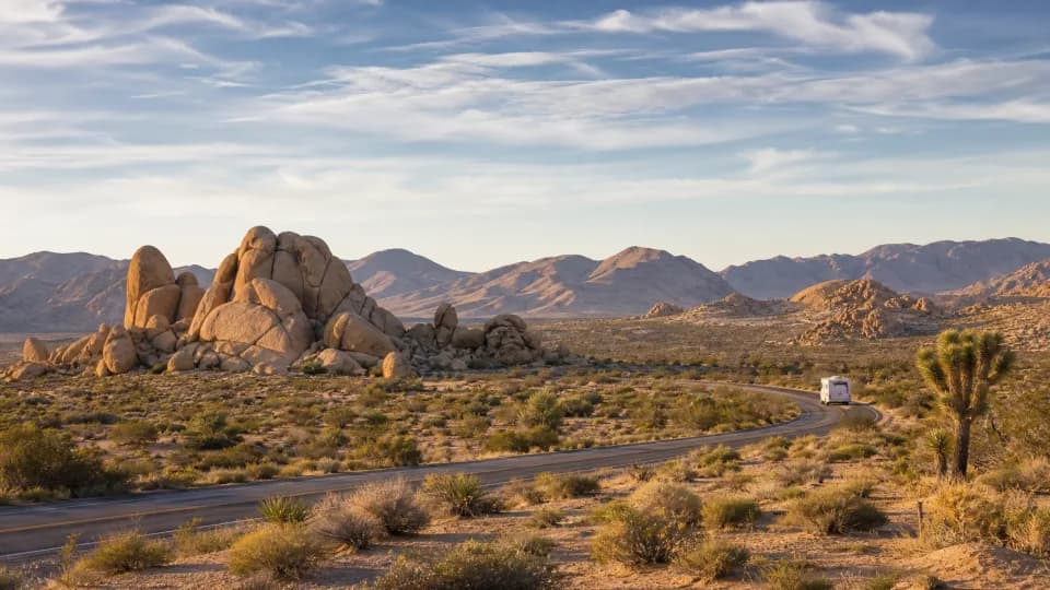 Southwest desert RV loop from Arizona