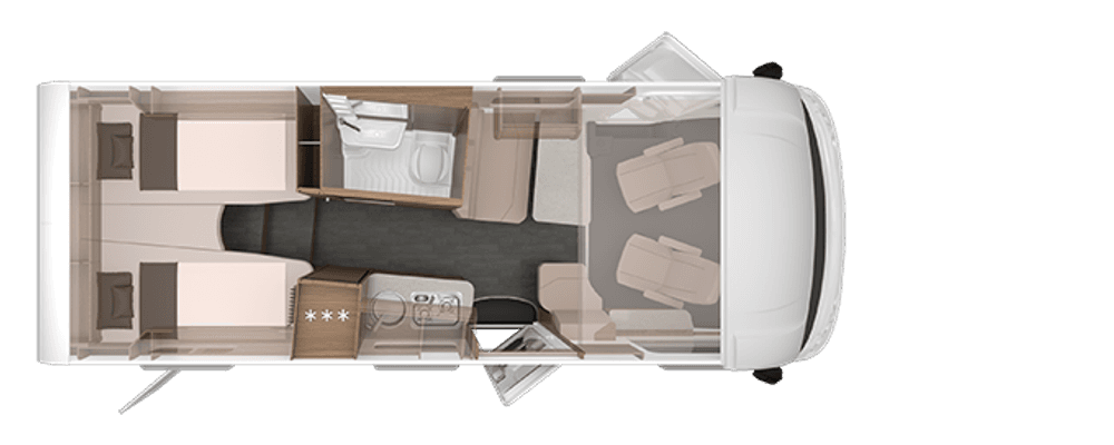 Knaus Van I 650 MEG day floor plan