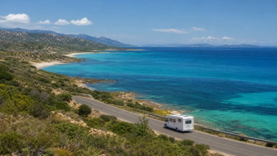 RV rental pickup in Cagliari, Italy