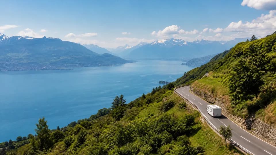 RV rental pickup in Geneva, Switzerland